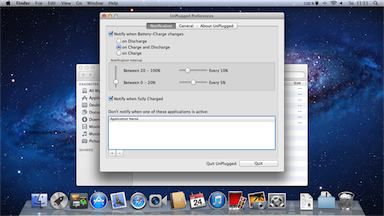 UnPlugged preferences